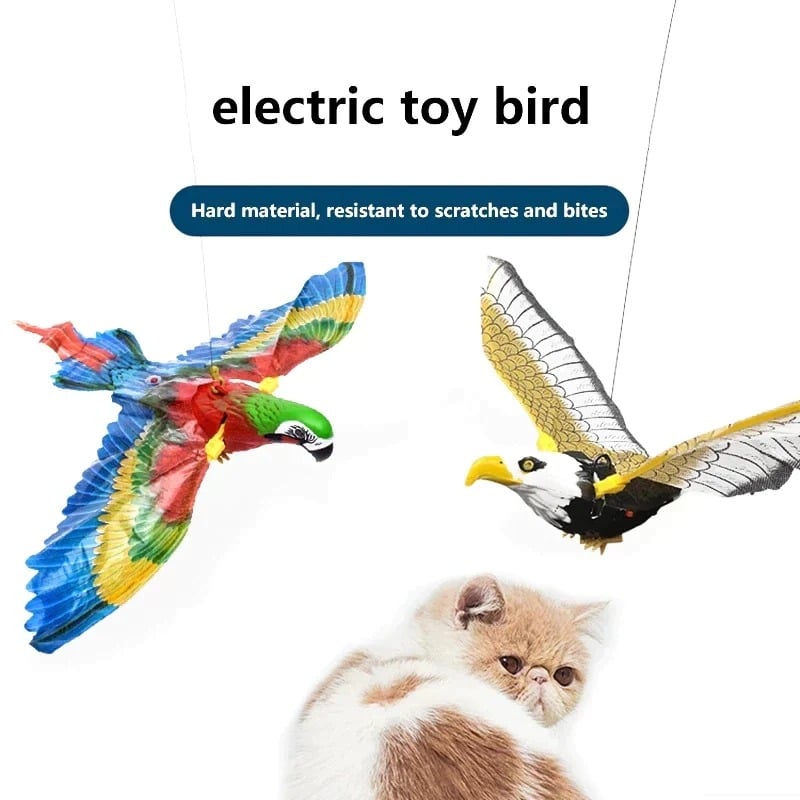 ⚡Promotion 49% OFF - Automatic Moving Simulation Bird Interactive Cat Toy for Indoor Cats
