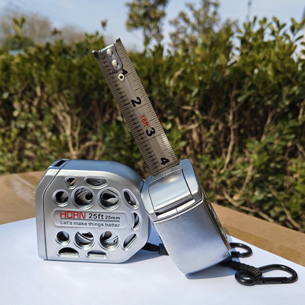 🔥2025 New 16/25FT Stainless Steel Measuring Tape, Anti Rust,Strong Magnetism on The Bottom,Hollow Design 🔥