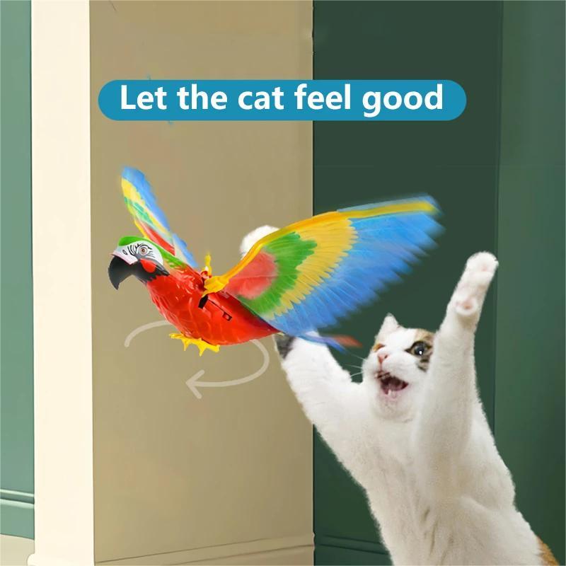 ⚡Promotion 49% OFF - Automatic Moving Simulation Bird Interactive Cat Toy for Indoor Cats