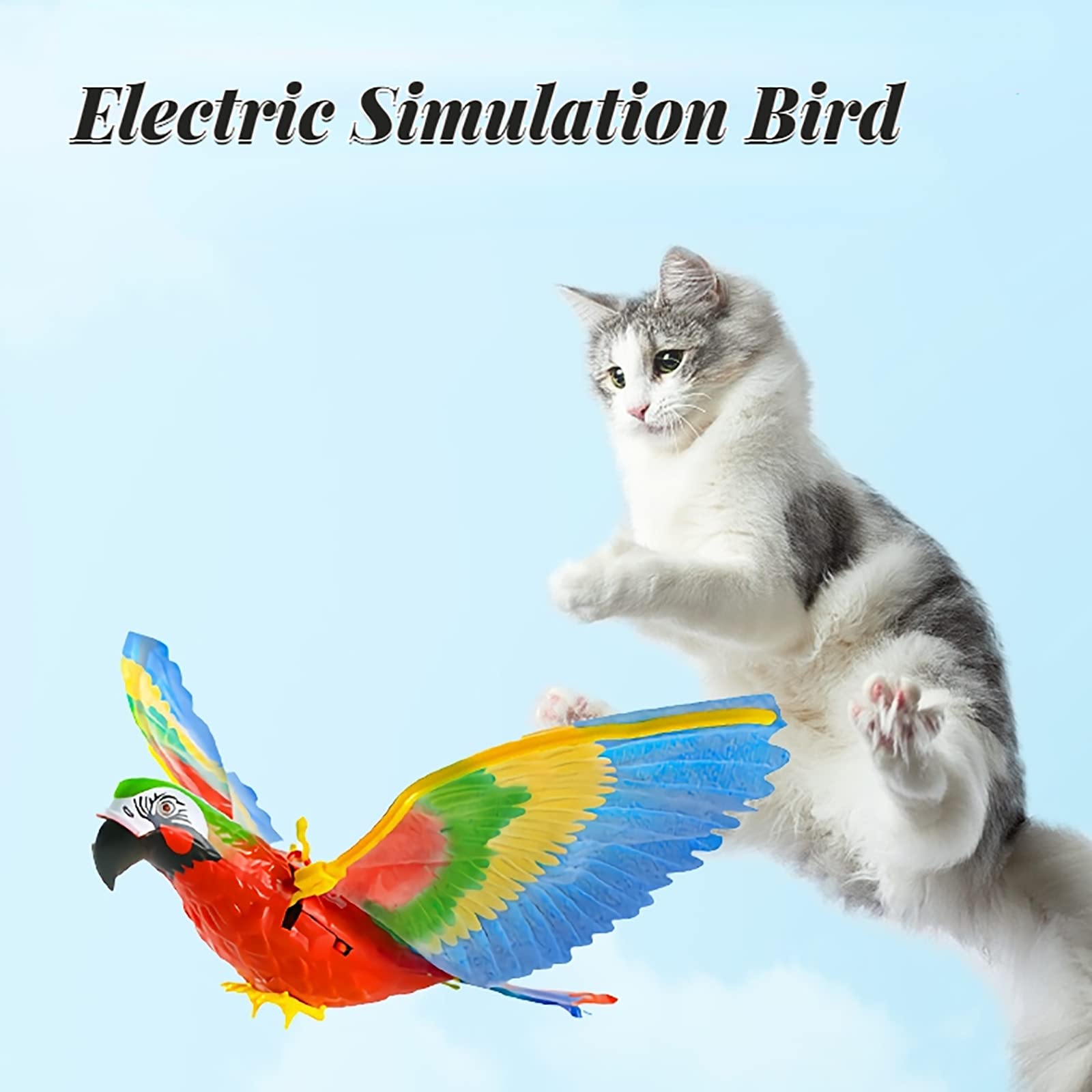 ⚡Promotion 49% OFF - Automatic Moving Simulation Bird Interactive Cat Toy for Indoor Cats